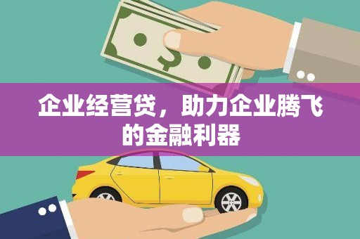 张北企业经营贷，助力企业腾飞的金融利器