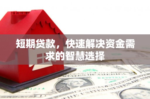 河津短期贷款，快速解决资金需求的智慧选择
