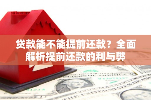 始兴贷款能不能提前还款？全面解析提前还款的利与弊