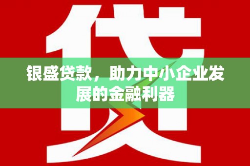 民雄银盛贷款，助力中小企业发展的金融利器