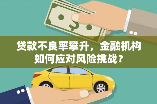 市中区贷款不良率攀升，金融机构如何应对风险挑战？