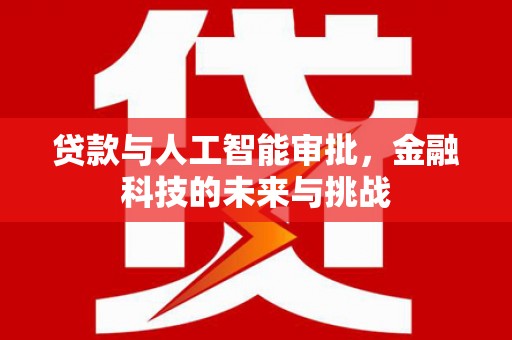 伽师贷款与人工智能审批，金融科技的未来与挑战