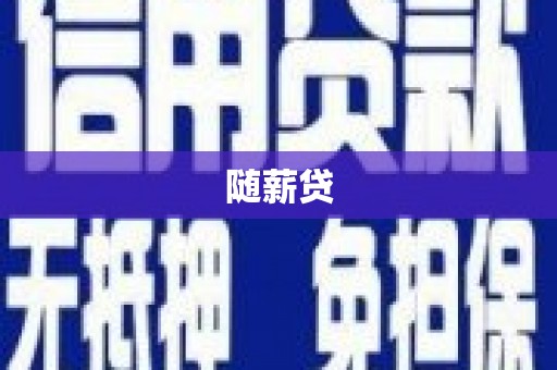 板芙随薪贷