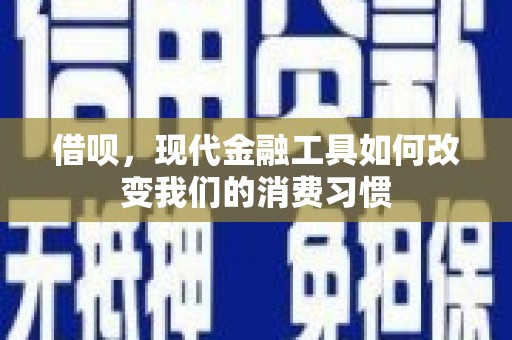 维西借呗，现代金融工具如何改变我们的消费习惯