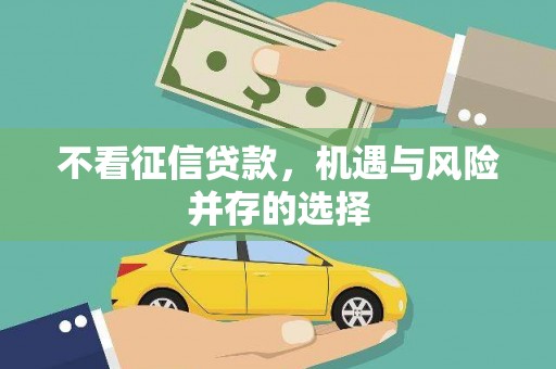 官田不看征信贷款，机遇与风险并存的选择